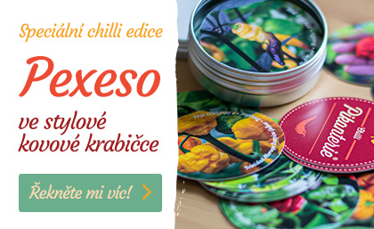 Chilli pexeso, speciální edice v kulaté krabičce
