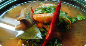 Thajská polévka Tom Yam Kung