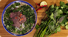 Vietnamská hovězí polévka Pho Bo